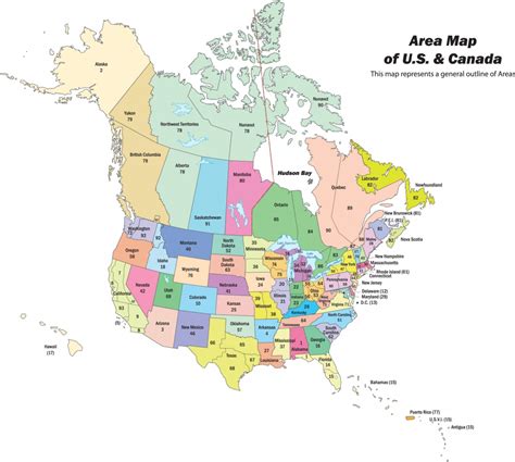 MAP Map of US and Canada